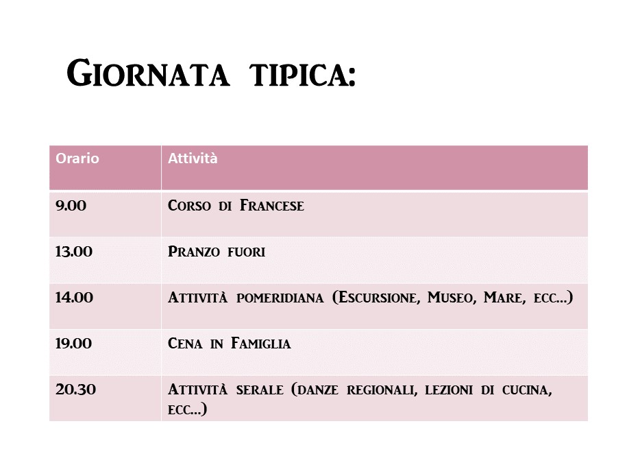 Francia giornata tipica