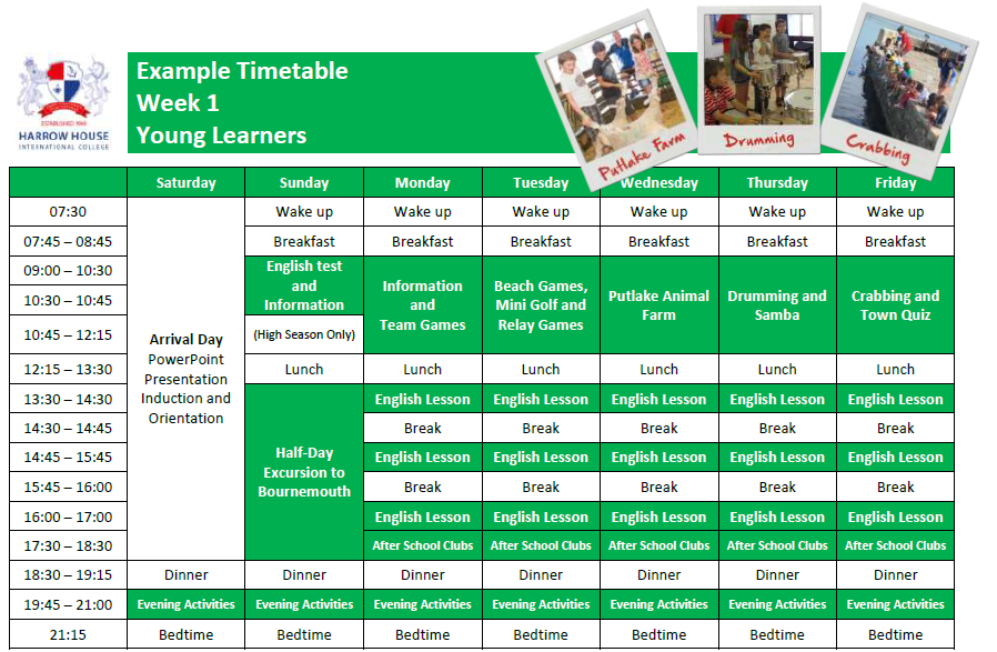 Timetable